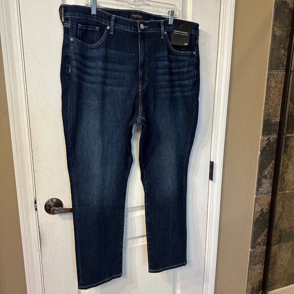 Banana Repubic | NWT 35 Premium Denim High Rise Slim Ankle Jeans Dark Wash 40 - Picture 6 of 9